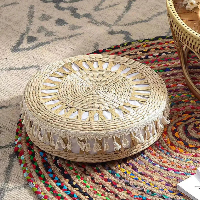 Round Stool Japanese Tatami Seat Cushions Gaia deco